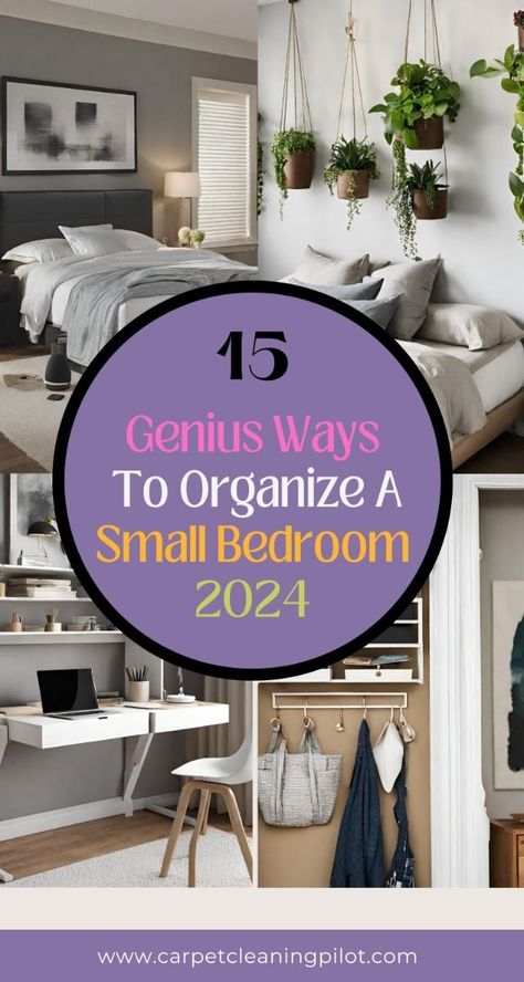 Discover transformative small bedroom organization ideas that will maximize your space, creating a serene and clutter-free sanctuary. Learn innovative storage solutions and clever tips to keep your cozy retreat organized and stylish. Perfect for anyone looking to enhance their small bedroom's functionality and aesthetics! #HomeDecorating #DecorTips #HouseGoals #HomeInspiration #HomeIdeas #InteriorDesign #HomeDecor #InteriorInspo #HomeStyle #DecorInspiration Small Spaces Organization Ideas, Organize A Small Bedroom, Small Bedroom Storage Solutions, Small Bedroom Organization Ideas, Dresser Top Organization Ideas, Organizing Aesthetic, Small Spaces Organization, Organization For Small Spaces, Farmhouse Bedroom Design