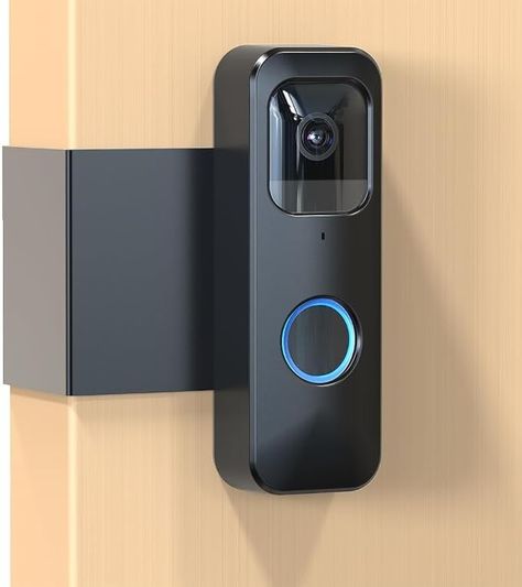 Amazon.com: Blink Doorbell Mount, Anti-Theft Blink Video Doorbell Door Mount Bracket No Drilling, Not Block Doorbell Motion Sensor, Easy to Install, Fit for Blink Doorbell Camera (Black) : Tools & Home Improvement Blink Doorbell, Iron Security Doors, Blink Camera, Doorbell Cover, Hidden Spy Camera, Video Motion, Smart Doorbell, Doorbell Camera, The Door Is Open