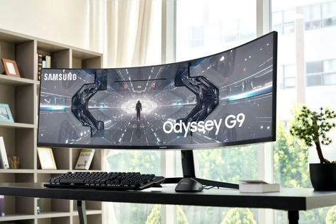 https://www.pcworld.com/article/395110/ultrawide-vs-dual-monitors.html Samsung Odyssey, Best Pc Games, Dual Monitor, Best Pc, Gaming Monitor, Tv Led, New Samsung, Digital Trends, Main Game