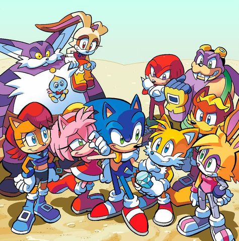 Sonic Freedom Fighters, Sonic Satam, Archie Sonic, Princesas Disney Anime, Sonic Heroes, Sonic And Amy, Comic Characters, Sonic 3, Sonic Franchise