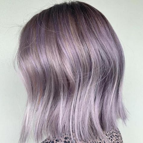 11 Lilac Frost Hair Looks for Pastel Lovers | Wella Professionals Lilac Balayage Hair, Silvery Lilac Hair, Silver Hair With Pastel Highlights, Silver Rose Hair Color, White Hair With Lavender Highlights, Lilac Ends Hair, Wella Color Fresh Mask Lilac Frost, Smoky Lilac Hair, Pastel Hair Colors For Brunettes