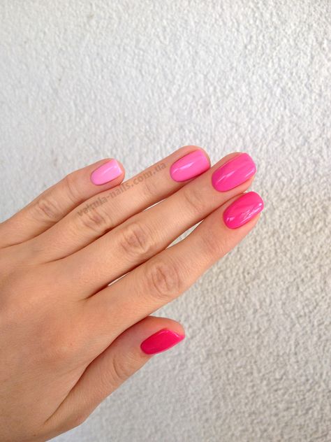 5 Shades Nails, Every Nail Different Color Shades Pink, Pink Nails Multicolor, Multi Pink Nails Color Combos, Mixed Color Manicure, Multicolored Pink Nails, Multi Color Pink Nails, Multi Colored Pink Nails, Pink Multicolor Nails