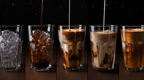 Milk Pouring, Coffee Collage, Menu Coffee, Spiked Hot Chocolate, Coffee With Milk, Liquor Recipes, Caffeine Drinks, Homemade Coffee, Vanilla Vodka