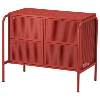 IKEA’s Nikkeby Might Be Its Best (and Most Underrated) Collection of the Year Ikea Kullen, Ikea Chest Of Drawers, Ikea Stockholm, 4 Drawer Dresser, Clothes Stand, Elle Decoration, Have A Shower, Perforated Metal, Clothes Rail