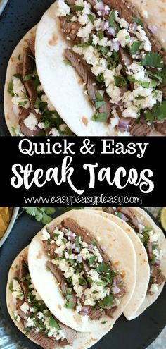 Stake Tacos Recipe Easy, How To Make Steak Tacos, Steak Soft Tacos Recipes, Steak Tacos Recipes Easy, Steak Tacos Recipes, Easy Steak Tacos, Easy Taco Pizza, Steak Taco Recipe, Steak Taco