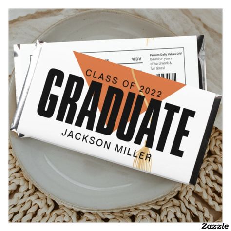 Grad Candy Bar, Grad Candy, Unique Graduation Gifts, Hershey Chocolate Bar, Graduation Candy, Hershey Miniatures, Graduation Thank You Cards, Graduation Party Favors, Graduation Favors