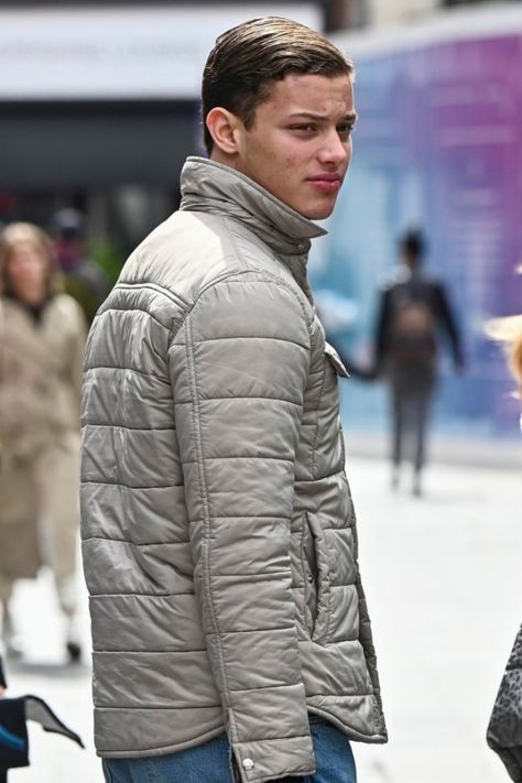 BOBBY Brazier has been seen for the first time since admitting he doesn’t miss mum Jade Goody as he was so young when she died. The 18-year-old was snapped out and about in London dressed in a grey coat and jeans and carrying a black bag. Bobby – who has posed for high profile brands […] Jade Goody, London Dress, Grey Coat, Year Old, First Time, Celebrity News, Jade, Winter Jackets, Celebrities