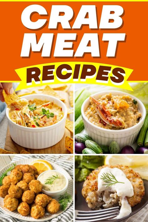 Sink your claws into something fresh and meaty with these sensational crab meat recipes. From creamy crab bisque to crab pizza, they do not disappoint. Recipes For Canned Crab Meat, Crab Meat Recipes Easy, Imation Crab Meat Recipes Easy, Imation Crab Meat Recipe, Immation Crab Meat Recipes, Crab Meat Salad Recipe, Crabsalad Crab Meat, Crab Meat Salad, Canned Crab Meat