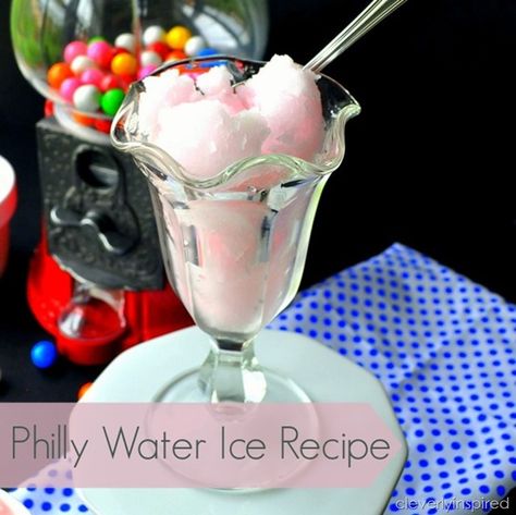 How to Make Philly Water Ice | TodaysCreativeBlog.net Water Ice Recipe, Kids Milkshake, Italian Ice Recipe, Cheerwine Recipes, Shaved Ice Recipe, Ice Recipe, Bullet Recipes, Granita Recipes, Recipes Protein