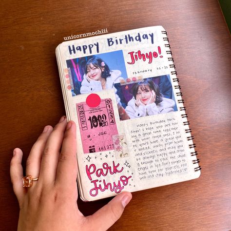 Twice Journal Ideas, Twice Journal, Birthday Bullet Journal, Slam Book, Bts Journal, Kpop Journal, Notebook Art, Cd Art, Journal 3