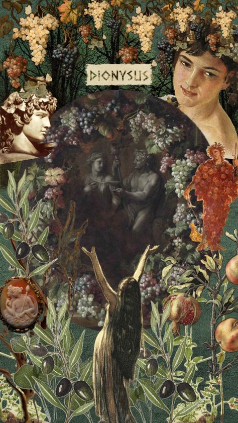 #dionysus #dionysos #bacchus #mythology #mythologyaesthetic #greekgod #greekmythology Dionysus God, Greek Gods And Goddesses, Desktop Wallpaper Art, Witch Aesthetic, Greek Myths, Greek Gods, Nature Aesthetic, Gods And Goddesses, Greek Mythology