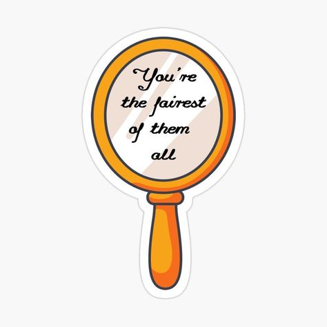 Handheld mirror reminding you of your worth. As humans we allow material possessions to define us but you are valuable and worthy simply because you are you. Trying Your Best, The Fairest Of Them All, Fairest Of Them All, As Humans, Handheld Mirror, Sticker Design, Sell Your Art, Vinyl Sticker, Mirror