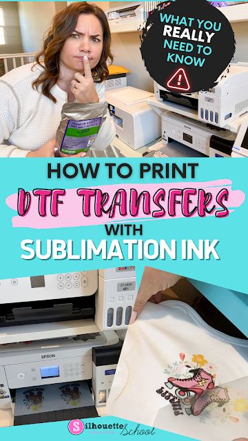 Dtf With Sublimation Printer, Diy Dtf Printer, What Is Dtf Transfer, How To Print Dtf Transfers, How To Do Dtf Transfers, Dtf Transfer Vs Sublimation, Dtf Printing Machine, How To Print Sublimation Transfers, Sublimation On Vinyl