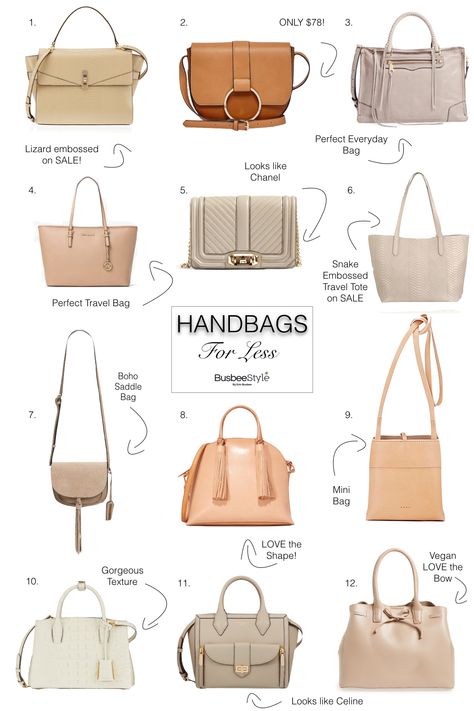 High End Handbags & Similar Bags For Less Medium Sized Handbags, Affordable Designer Bags, Affordable Bags, Bag Types, High End Handbags, Affordable Handbags, Types Of Handbags, Handbags For College, Neutral Bag