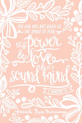 French Press Mornings - 2 Timothy 1:7 French Press Mornings, Good Quotes, Spirit Of Fear, Sound Mind, Love French, Scripture Quotes, Verse Quotes, Bible Verses Quotes, Encouragement Quotes