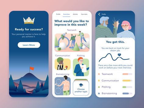 Gamification Ui, App Mobile Design, Interactive Web Design, Journal App, Mobile App Design Inspiration, App Interface Design, App Layout, App Design Inspiration, App Interface