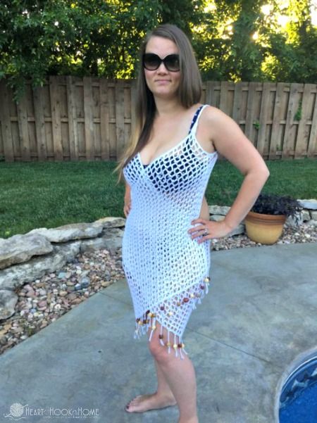 It's a Wrap! Crochet Pattern for Swimsuit Cover Up Cover Up Crochet Pattern, Dress Top Ideas, Cover Up Crochet, Crochet Bodycon Dresses, Crochet Bathing Suits, Beach Crochet, Wrap Swimsuit, Black Crochet Dress, Crochet Cover