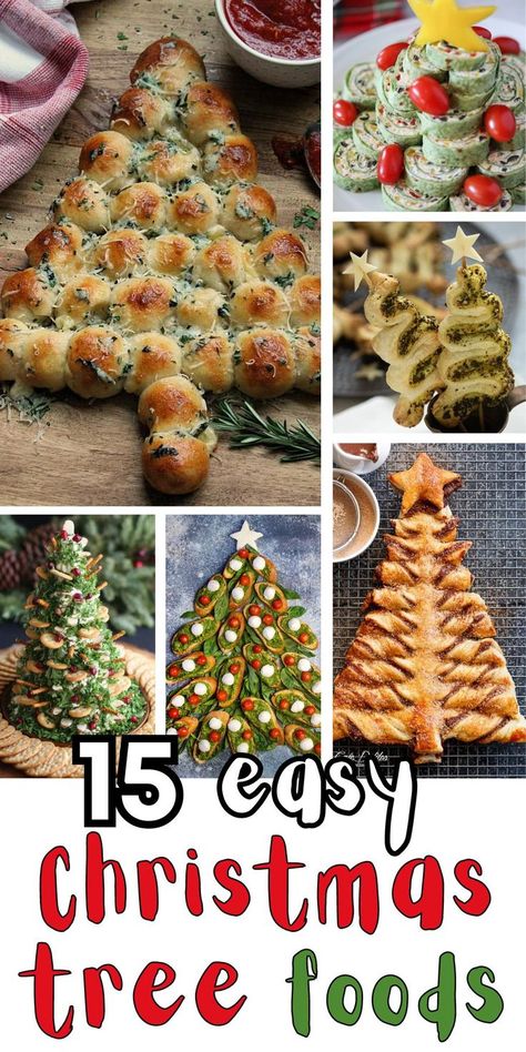 christmas tree food ideas Tree Food Ideas, Christmas Tree Food Ideas, Christmas Dinner Themes, Themed Dinners Ideas, Christmas Tree Bread, Holiday Appetizers Christmas, Traditional Christmas Dinner, Christmas Tree Food, Shaped Food