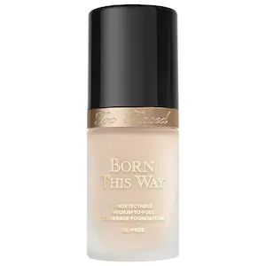 Born This Way Foundation - Too Faced | Sephora - SHADE: SNOW Makeup Tip, Lightweight Foundation, Oil Free Foundation, Full Coverage Foundation, Too Faced Foundation, Born This Way, Too Faced Cosmetics, Liquid Foundation, Coconut Water