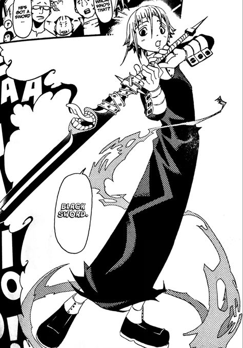 Soul Eater Manga Panels Crona, Crona Soul Eater Tattoos, Soul Eater Panels, Krona Souleater, Soul Eater Manga Panels, Cool Manga Panels, Crona Soul Eater, Crona Gorgon, Soul Eater Crona