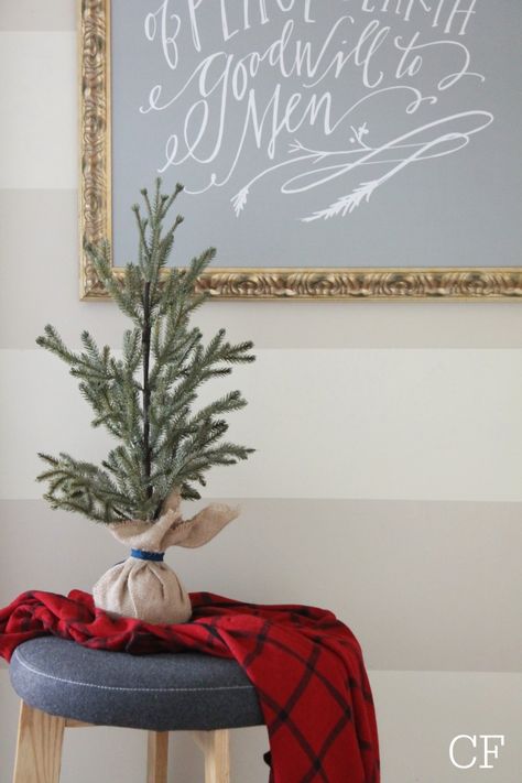 Christmas Tour-Playful Woodland Retreat - City Farmhouse Tartan Decor, Holiday Calligraphy, Woodland Retreat, Lindsay Letters, City Farmhouse, Holiday Canvas, Calligraphy Signs, Chalkboard Print, Christmas Tours