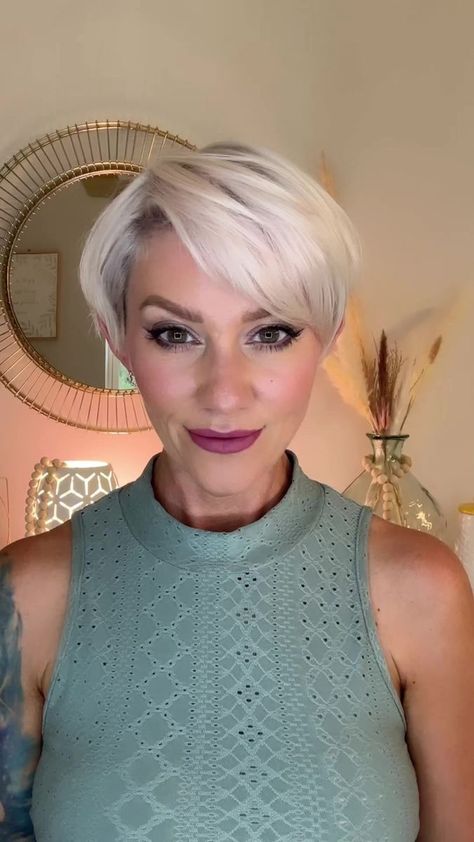 Short Pixie Shag, Pixie Shag, Melissa Smith, Shorter Hair, Short Pixie, Hair Ideas, Short Hair, Short Hair Styles, Hair Cuts