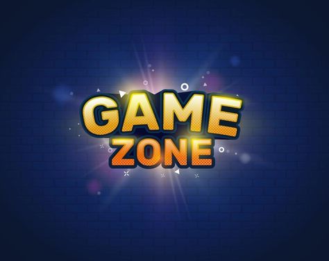 Game zone entertainment banner. Game Logo. Vector illustration. Game Zone Logo, Zone Logo Design, Leaderboard Banner, Banner Game, Game Zone, Vector Game, Photo Zone, Web Design Projects, Title Design