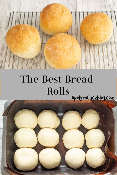 This homemade recipe for Bread Rolls is a real humdinger. Sweet, soft, light and slathered with butter they are outstanding. Perfect served with soup, as sandwich rolls or alongside a meal. These come to me in my sleep.......#breadrolls#dinnerrolls #homemadebread #bread #whitebreadrecipes #homemadebreadrollrecipes #applytofaceblog #breadrecipes Humdinger Recipe, Recipe For Bread, Sandwich Rolls, Knead Bread Recipe, Best Bread, Make Ahead Desserts, Vegan Bread, Bread Making, Cinnamon Bread