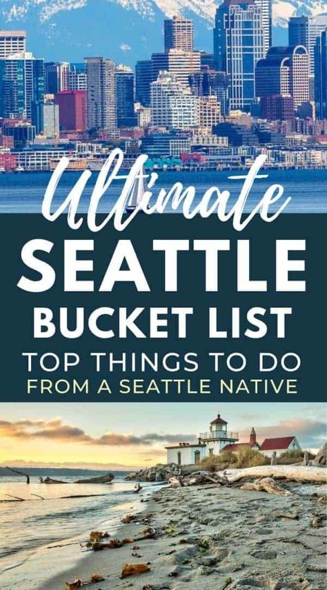 Seattle is a vibrant metropolis known for its iconic landmarks, cultural diversity, and stunning natural beauty. This guide provides the ultimate Seattle bucket list. Whether you’re a local or visiting for the first time, there’s always something new to discover in Seattle, Washington. | seattle travel guide | seattle travel tips | seattle bucket list things to do | best things to do in seattle | seattle washington things to do | seattle itinerary things to do | seattle trip things to do Seattle Weekend, Washington Things To Do, Seattle Travel Guide, Seattle Vacation, Things To Do In Seattle, Pacific Northwest Travel, Seattle Restaurants, Washington State Travel, The Emerald City