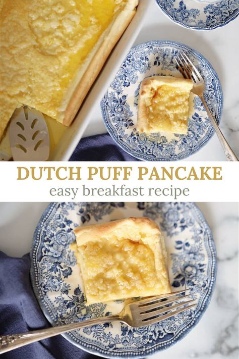 Try this easy Dutch Puff Pancake recipe for a nourishing breakfast idea! Dutch Pancake Recipe, Dutch Pancakes Recipe, Puff Pancake Recipe, Pannekoeken Recipe, Easy Homemade Pancake Recipe, Pancake Fillings, Filling Breakfast Recipes, Easy Homemade Pancakes, Puff Pancake