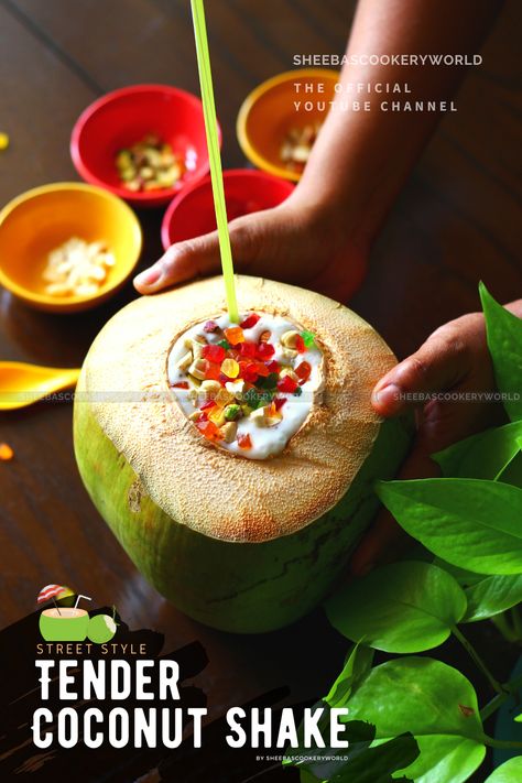 #tender_coconut_shake #elaneer_shake #milkshake #sheebascookeryworld #kids_recipes Tender Coconut Shake is quite unique and different from the regular milkshakes that we have. It is made from the tender coconut malai or tender coconut meat and served in the tender coconut shell. You can garnish it with dry nuts of your choice or even your favourite ice cream. Your kids would absolutely love it. Ice Cream Coconut, Coconut Shake, Coconut Milkshake, Tender Coconut, Coconut Meat, Milk Shake, Kids Recipes, Coconut Shell, Milkshakes