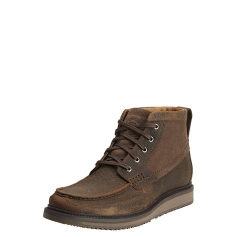 PRICES MAY VARY. Leather and Suede upper Lace -up Layed EVA midsole 4" Upper Moc toe Casual Office Wear, Ariat Boots, Brown Suede Boots, Mens Cowboy, Boots Mens, Chukka Boot, Comfortable Boots, Beautiful Boots, Western Cowboy Boots