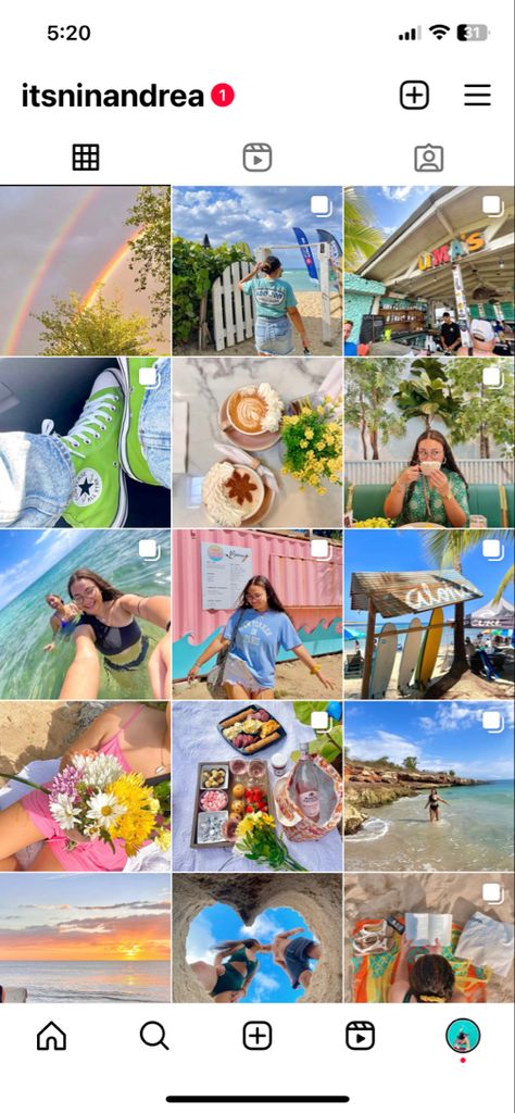 Insta Color Palette Feed, Instagram Inspo Aesthetic Grid, Preppy Instagram Feed, Colorful Instagram Aesthetic, Instagram Colorful Feed, Colorful Instagram Feed Ideas, Vibrant Instagram Feed, Instagram Feed Inspiration Colorful, Instagram Aesthetic Colorful