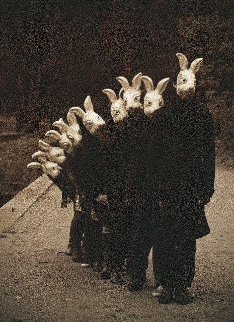 Animal Mask Aesthetic, Horror Mask Aesthetic, Rabbit Mask Aesthetic, Creepy Mask Aesthetic, Rabbit Mask Creepy, Scary Masks Creepy, Mask Aesthetic Dark, Bunny Mask Aesthetic, Horror Rabbit