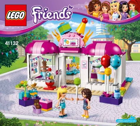 LEGO 41132 Heartlake Party Shop instructions displayed page by page to help you build this amazing LEGO Friends set Lego Friends Ideas, Lego For Girls, Lego Friends 2023, Lego Friends Party, Lego Friends Sets, Lego Land, Lego Girls, Shop Lego, Lego Creative