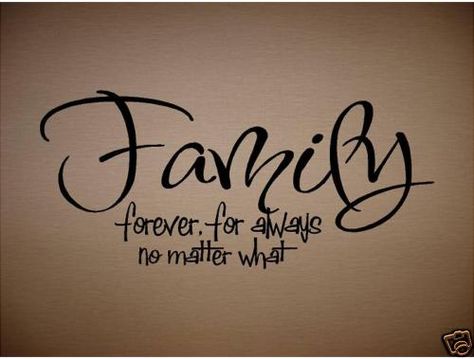 family Familia Quotes, Good Family Tattoo, Family Quotes Tattoos, Quotes Family, Family Tattoo, Family Forever, Vinyl Quotes, Word Family, Inexpensive Wedding