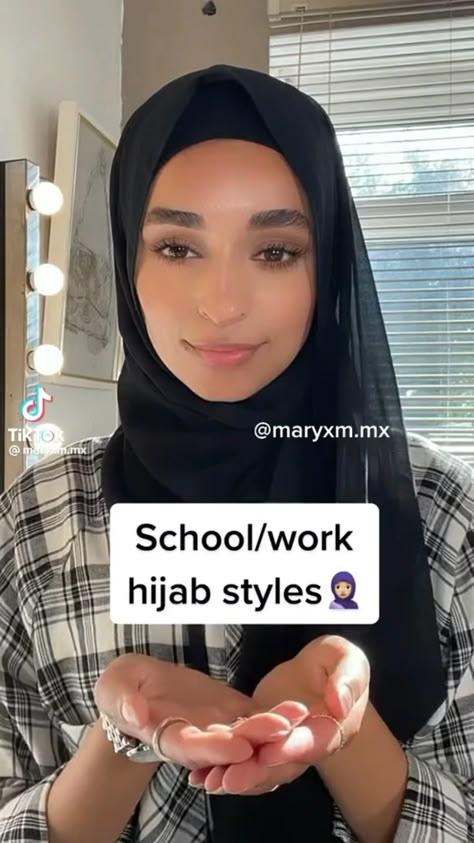 Easy Hijab Style, How To Wear Hijab, Hijab Teen, Simple Hijab Tutorial, Hijab Simple, Estilo Hijab, Stile Hijab, Simple Hijab, Hijab Style Tutorial