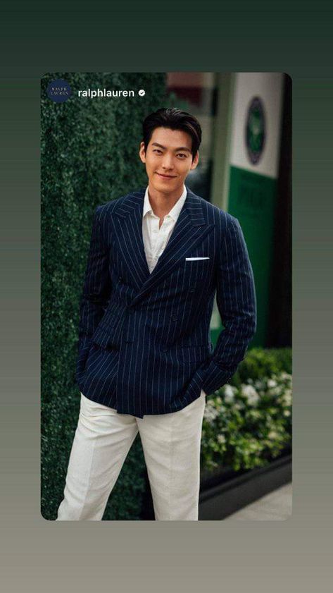 Ralph Lauren Wimbledon, Wimbledon 2023, Preppy Chic, Woo Bin, Kim Woo Bin, Purple Label, Ralph Lauren Purple Label, Men Fashion Casual Outfits, Designer Clothes For Men