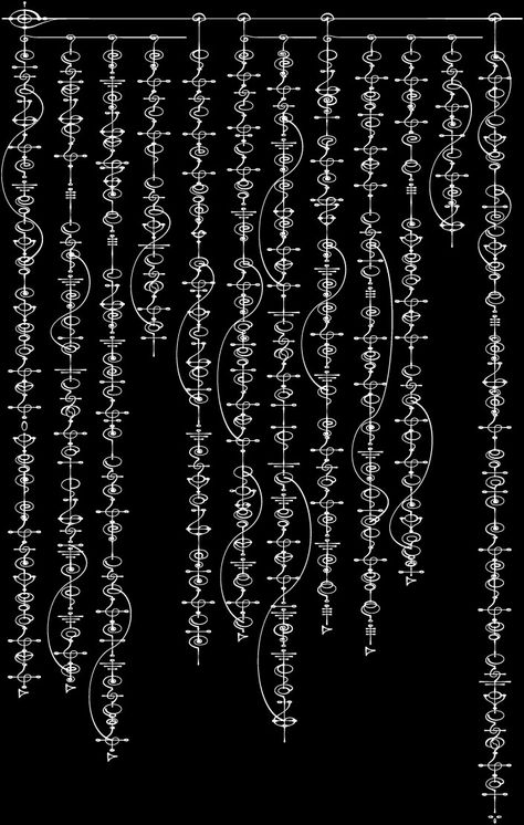 Vulcan Language, Arrival Language, Alfabeto Viking, Ciphers And Codes, Fictional Languages, Traditional Calligraphy, Ancient Alphabets, Ancient Writing, Light Language