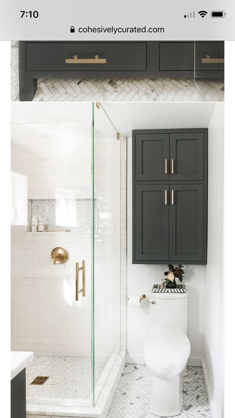 Love the idea of the cabinet above the toilet and openness to shower Cabinets Over Toilet, Toilet Height, Cabinet Above Toilet, Bathroom Cabinets Over Toilet, Bathroom Storage Over Toilet, Small Bathroom Storage Cabinet, Over Toilet Storage, Over The Toilet Cabinet, Primary Bath