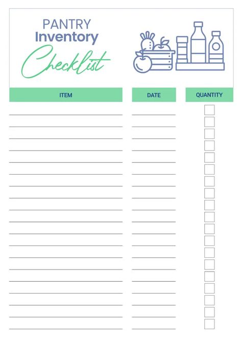 Kitchen Inventory List, Inventory Checklist, Kitchen Inventory, Pantry Inventory, Cleaning Diy, Checklist Printable, Home Inventory, Note Pads, Todo List