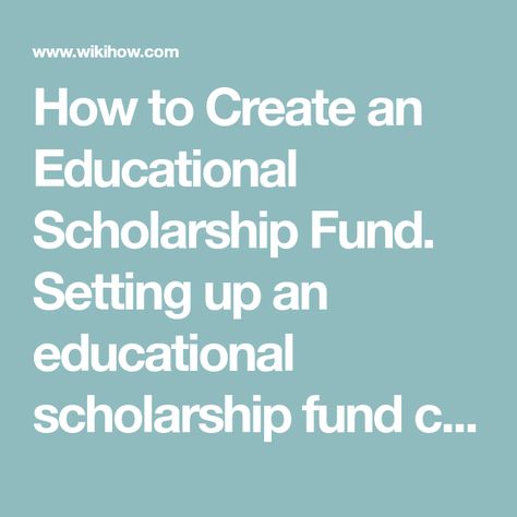 How to Create an Educational Scholarship Fund. Setting up an educational scholarship fund can be a meaningful way to give back to your community or to honor a loved one. There are a number of things to consider when planning a scholarship,... Kylie Jenner Cosmetics, Fund Raising Ideas, Class Reunion Ideas, Stem School, Fundraising Activities, Mentor Program, Visual Book, Generational Wealth, Reunion Ideas