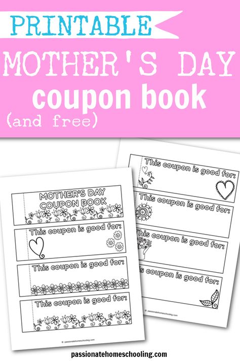 Printable Mother's Day coupon book sample images. Coupons For Mother's Day, Mothers Day Coupons Printables Free, Mothers Day Coupon Book, Mom Coupon Book, Coupon Book Printable, Coupon Books, Printable Coupon Book, Mothers Day Book, Mother's Day Coupons