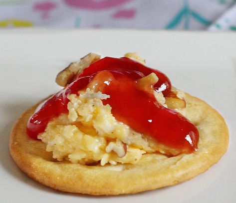 The most popular recipe this Easter was this very retro appetizer, a Cheddar Pecan Ring with Strawberry Preserves. It is basically a cheese ring, but with no cream cheese, so the texture is much lighter. Pecan Ring, Cheese Ring, Strawberry Preserves, Entertaining Kitchen, Most Popular Recipes, Strawberry Jam, Yummy Appetizers, Popular Recipes, Gluten Free Vegetarian