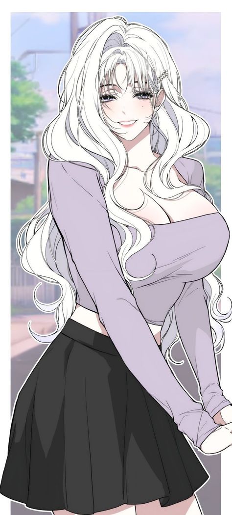 Korean Manhwa Art Style, White Hair Anime Woman, Manhwa Beauty, Manhwa Female, Manhwa Girl, Persona Anime, Anime Villians, Graphic Wallpaper, Anime Couples Manga