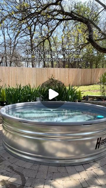 Stock Tank Love on Instagram: "This weekend? Sorry we have plans ✌️

Whatever it is that you choose to fill your weekends with, we hope this one is extra good. 😎

Video features an 8 ft poly tank inside of an 8 ft galvanized tank. We hooked it up with a premium sand filter and a camplux propane heater. It’s perfect, isn’t it?!

#stocktanklove #stocktankpool #hastingsstocktanks #stocktankpoollovers #polystocktankpool #tinypool #micropool #cowboypool #abovegroundpool #weekendvibes" Stock Tank Pool Ideas, Poly Stock Tank, Cowboy Pool, Propane Heater, Tank Pool, Stock Tank Pool, Stock Tank, Above Ground Pool, Weekend Vibes