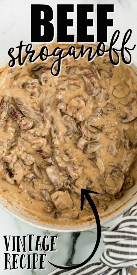 How To Make Stroganoff Sauce, German Stroganoff Recipe, Beef Stroganoff Classic, Sirloin Stroganoff Recipe, Beef Stroganoff Creamy, Recipe For Beef Stroganoff Egg Noodles, Classic Stroganoff Recipe, Small Batch Beef Stroganoff, Beef Stroganoff In Oven