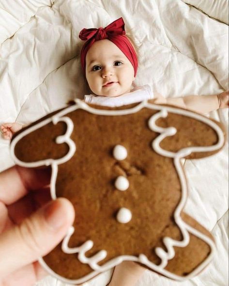 Christmas Baby Cookies, Holiday Baby Pictures, Gingerbread Baby, Baby Christmas Photos, December Baby, Christmas Pics, Baby Cookies, Baby Christmas, Holiday Baby