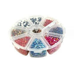 PLASTIC BEAD ORGANISER STORAGE CONTAINER - 8 Compartments Craft Storage Containers, Supply Organization, Craft Storage Solutions, Craft Storage Organization, Bead Studio, Organize Craft Supplies, Craft Room Design, Arts And Crafts Furniture, Bead Storage