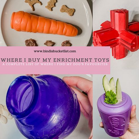 With so many different stuffable & interactive enrichment toys on the market these days, it can be quite overwhelming figuring out where to start. Let me help you! #canineenrichment #dogtoys Pet Enrichment, Dog Enrichment Toys, Canine Enrichment, Mom Crafts, Dog Playground, Dog Enrichment, I Like Dogs, Moms Crafts, Treat Recipes